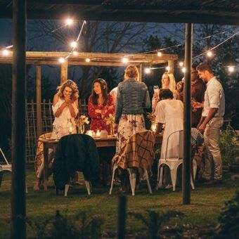 Guirnaldas solares de exterior