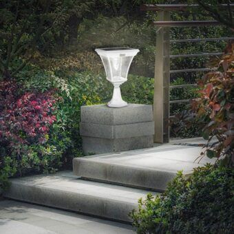 Lámparas solares de exterior de sobre muro