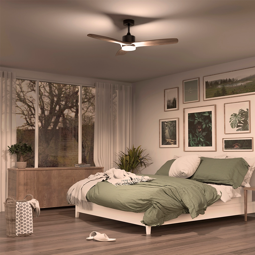 Ventilador LESNA ambiente luz calida