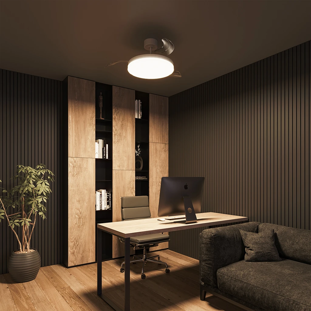 Ventilador AUSTIN ambiente luz neutra