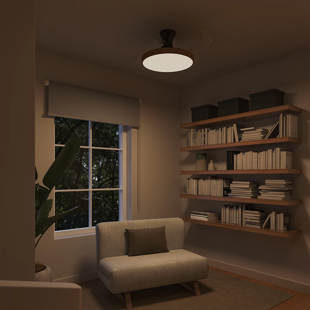 ventilador PALMA ambiente neutro tenue