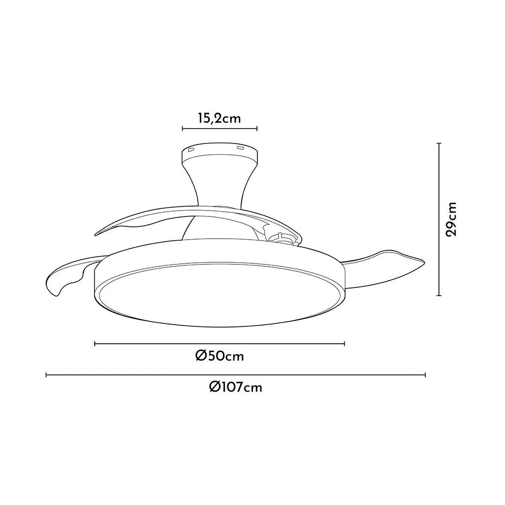 ventilador PALMA grafico